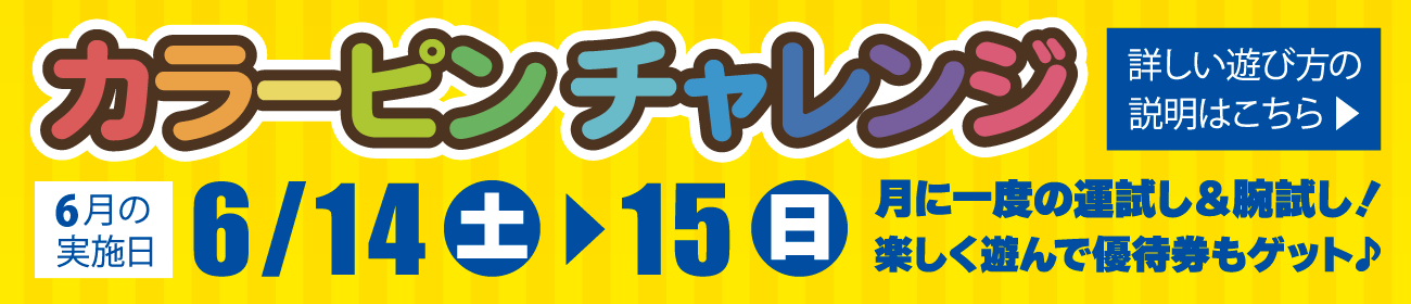 カラーピンチャレンジ