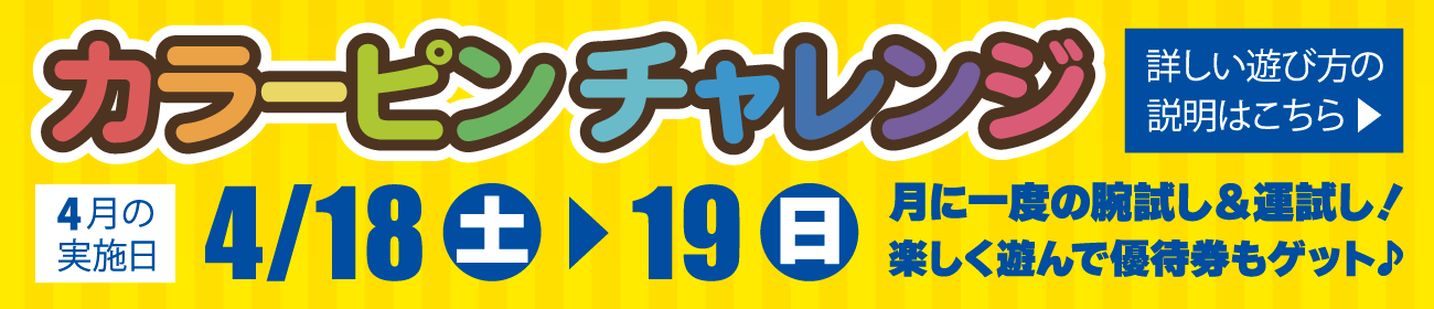 カラーピンチャレンジ