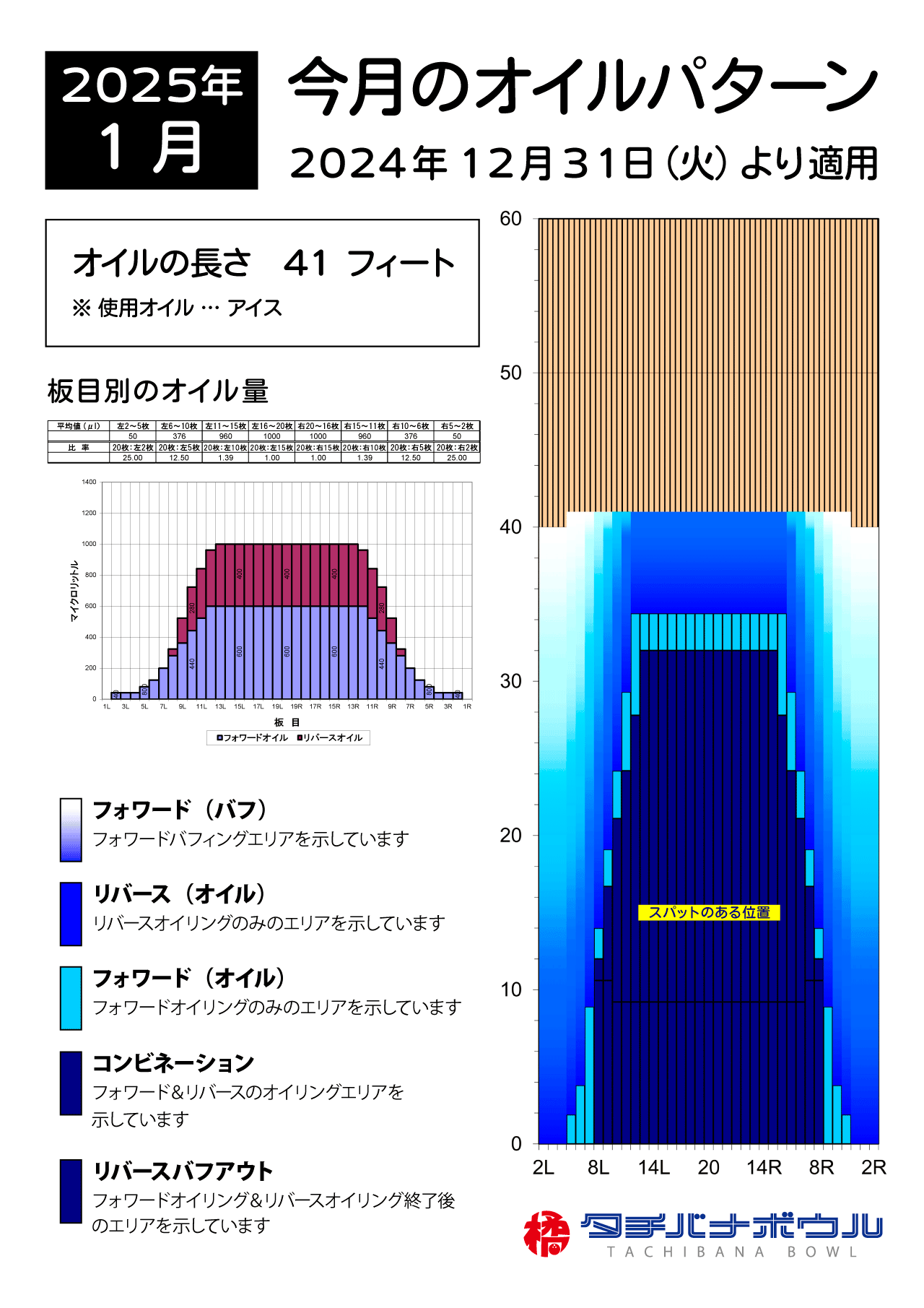 2025年1月のオイルパターン